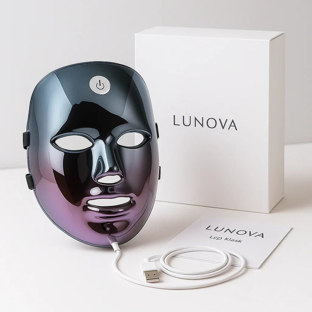 LUNOVA LED Maske – Rødlysterapi mot Akne & Pigment - LUNOVA