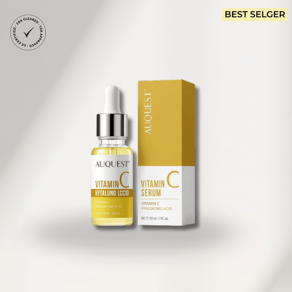 AUQUEST_Vitamin_C_Serum_og_emballasje - LUNOVA
